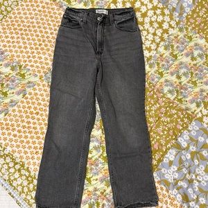 Abercrombie Ankle Straight Ultra High Rise